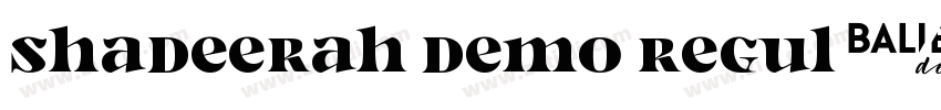 Shadeerah Demo Regul字体转换